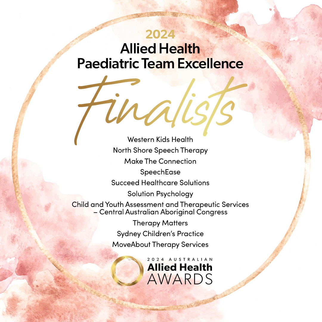 Finalist "Paediatric Team of the Year"  award